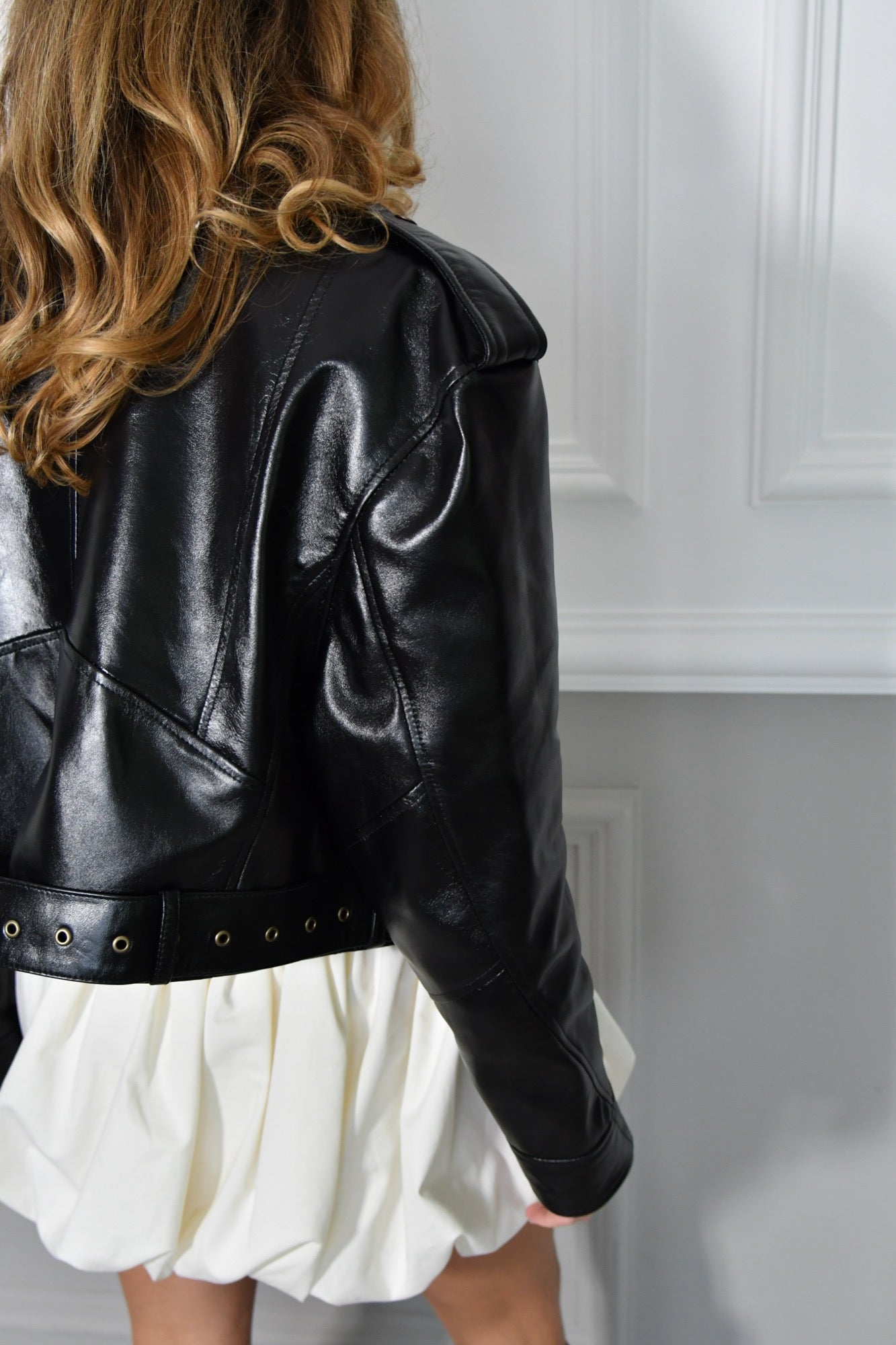 LUC LEATHER JACKET IN BLACK