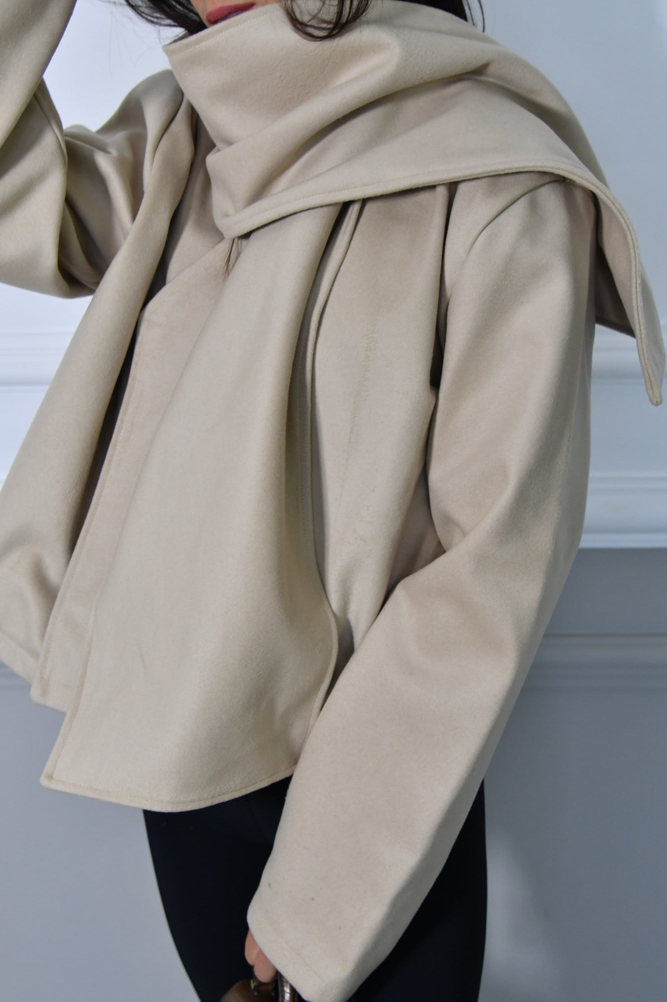 ELIF WOOL JACKET IN BEIGE