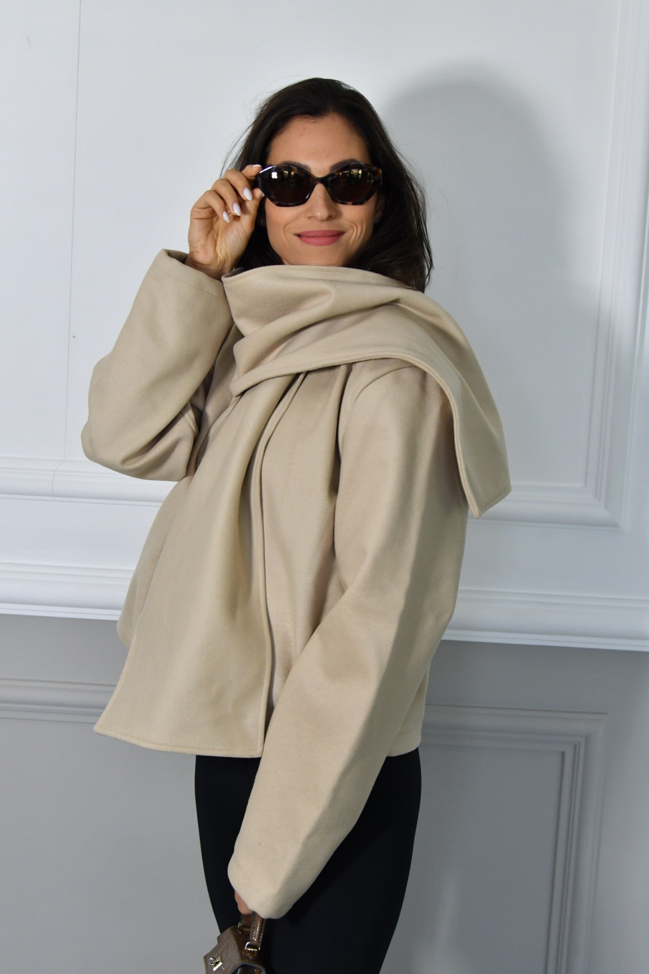 ELIF WOOL JACKET IN BEIGE