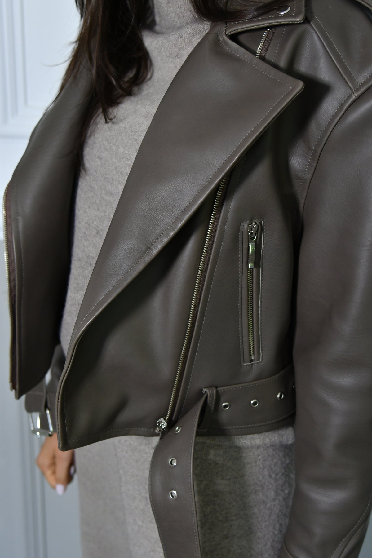 LUC JACKET IN TAUPE