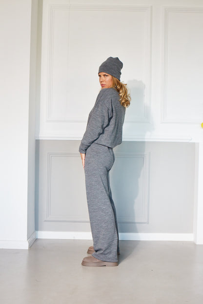 KATIE LOUNGEWEAR SET IN GREY