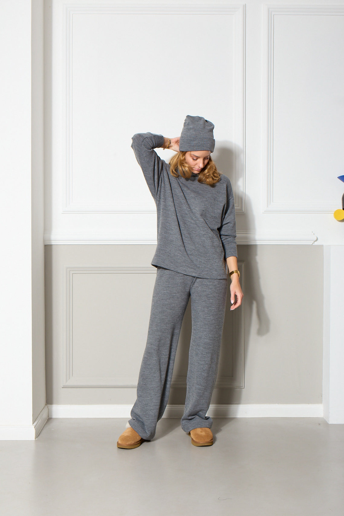 KATIE LOUNGEWEAR SET IN GREY