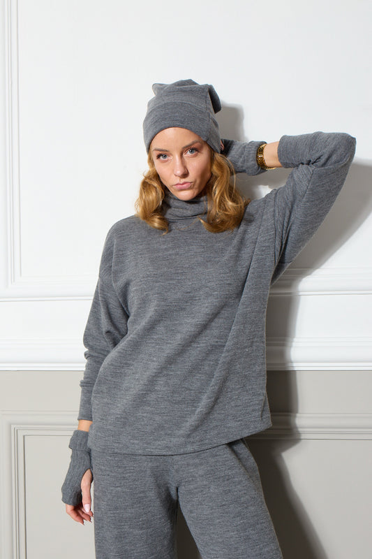 KATIE LOUNGEWEAR SET IN GREY