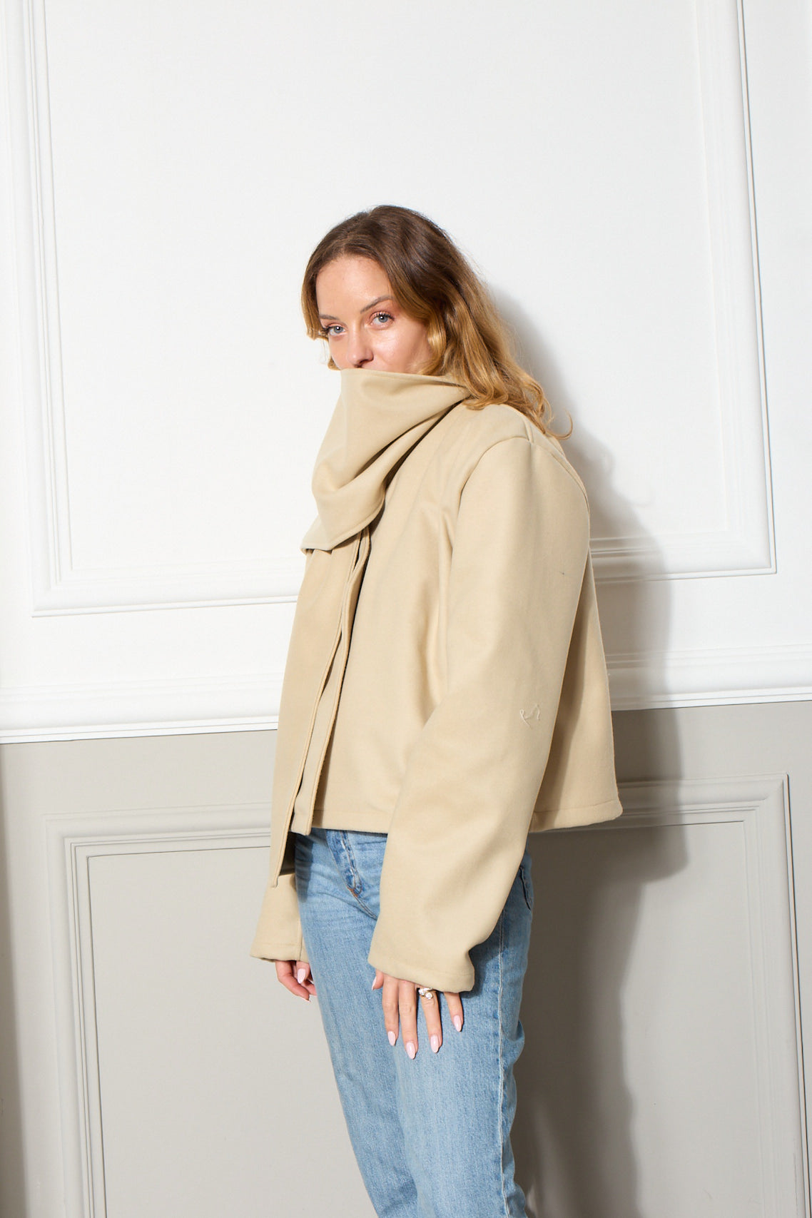 ELIF JACKET IN BEIGE